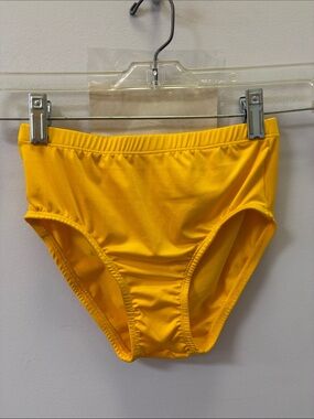 Ladies Body Wrappers Yellow Gold Athletic Brief for dance cheer. New in package.